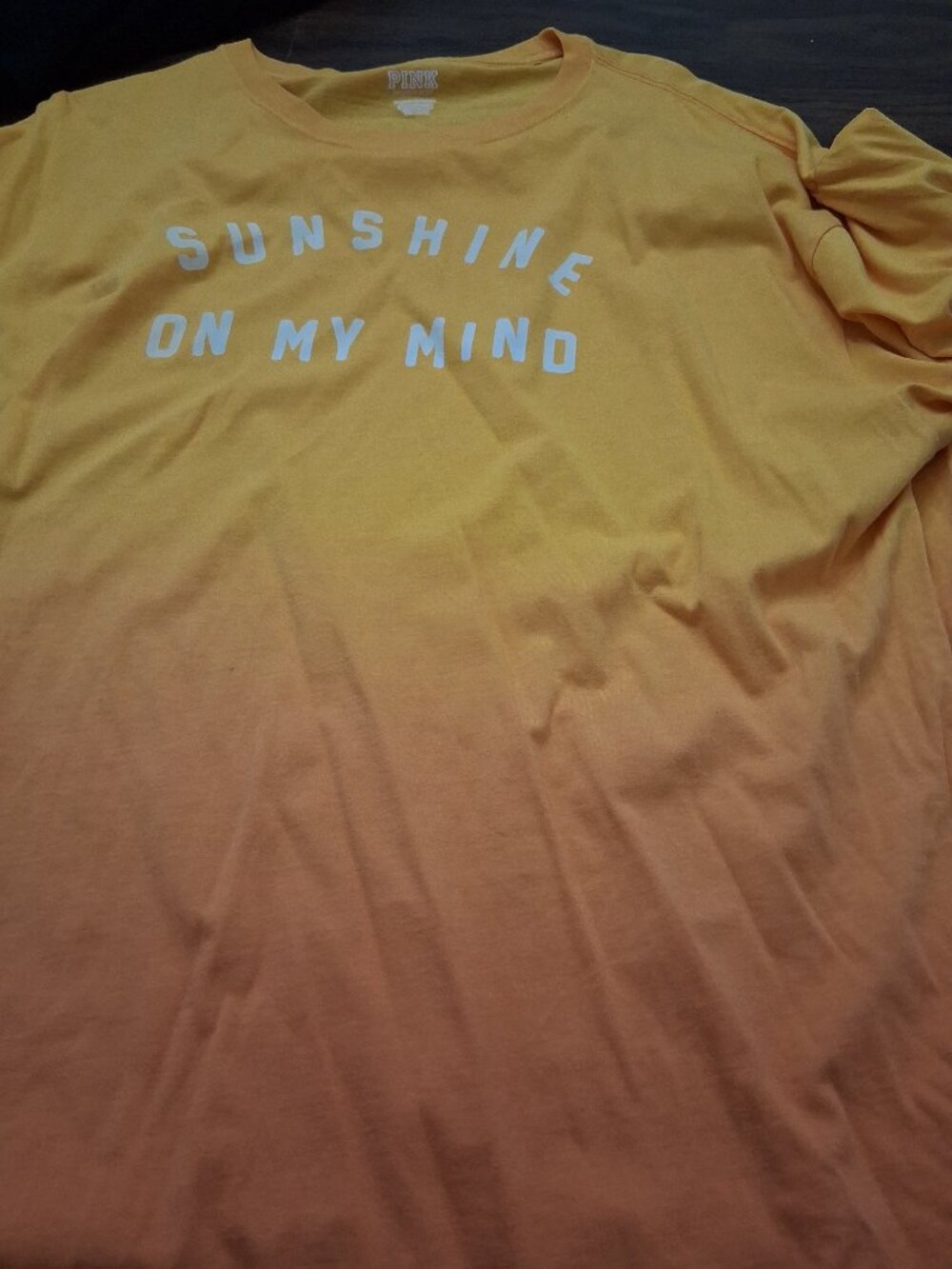 Victoria's Secret Pink o/s sunshine on my mind oversized ombre tee euc